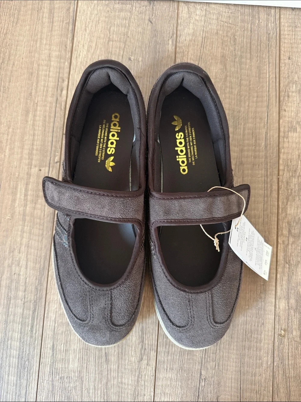 adidas Originals Women's Brown Suede Mary Jane